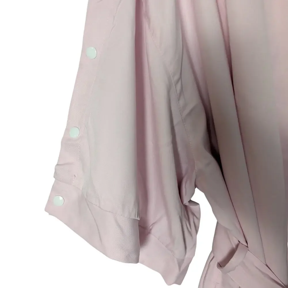 Boca Terry Sz L/XL Pink Medi-Robe Soft Spa Hospital Gown Maternity Postpartum